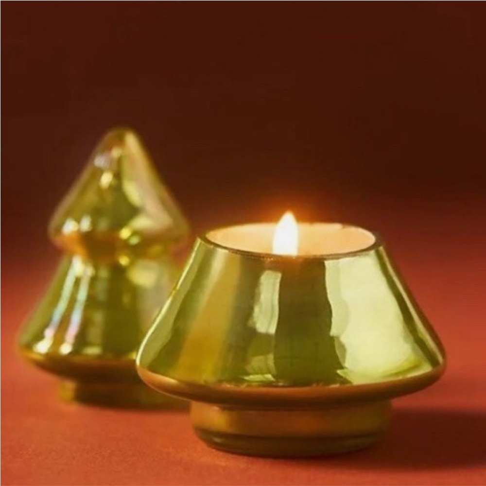 Anthropologie Mini Tree Woody Fresh Balsam & Cedarwood Citron candle NWT